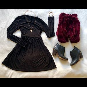 Publik Black Babydoll Dress